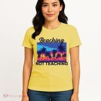 Beaching Not Teaching Women's T-Shirt thumb 4