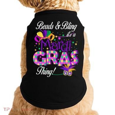 Beads & Bling It's A Mardi Gras Thing Doggie Tank