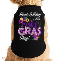 Beads & Bling It's A Mardi Gras Thing Doggie Tank thumb 0