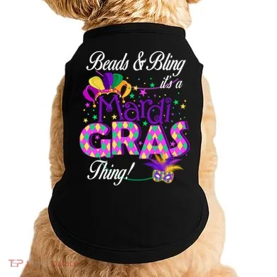 Beads & Bling It's A Mardi Gras Thing Doggie Tank