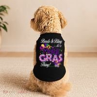 Beads & Bling It's A Mardi Gras Thing Doggie Tank thumb 2