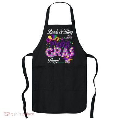 Beads & Bling It's A Mardi Gras Thing Apron