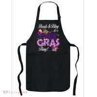Beads & Bling It's A Mardi Gras Thing Apron thumb 0
