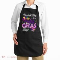 Beads & Bling It's A Mardi Gras Thing Apron thumb 2