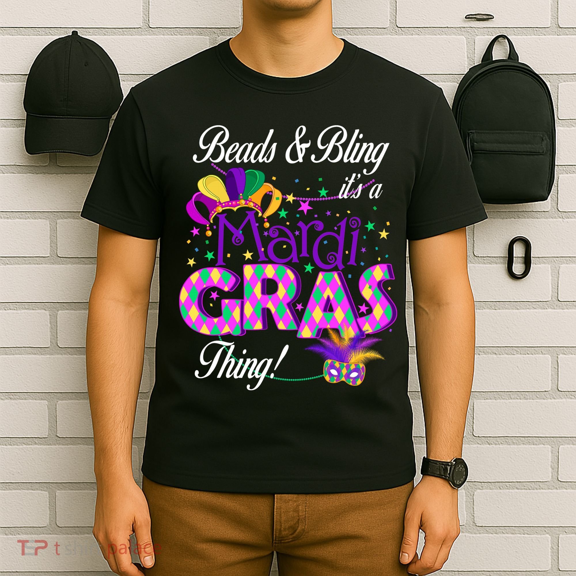 Beads & Bling It's A Mardi Gras Thing T-Shirt