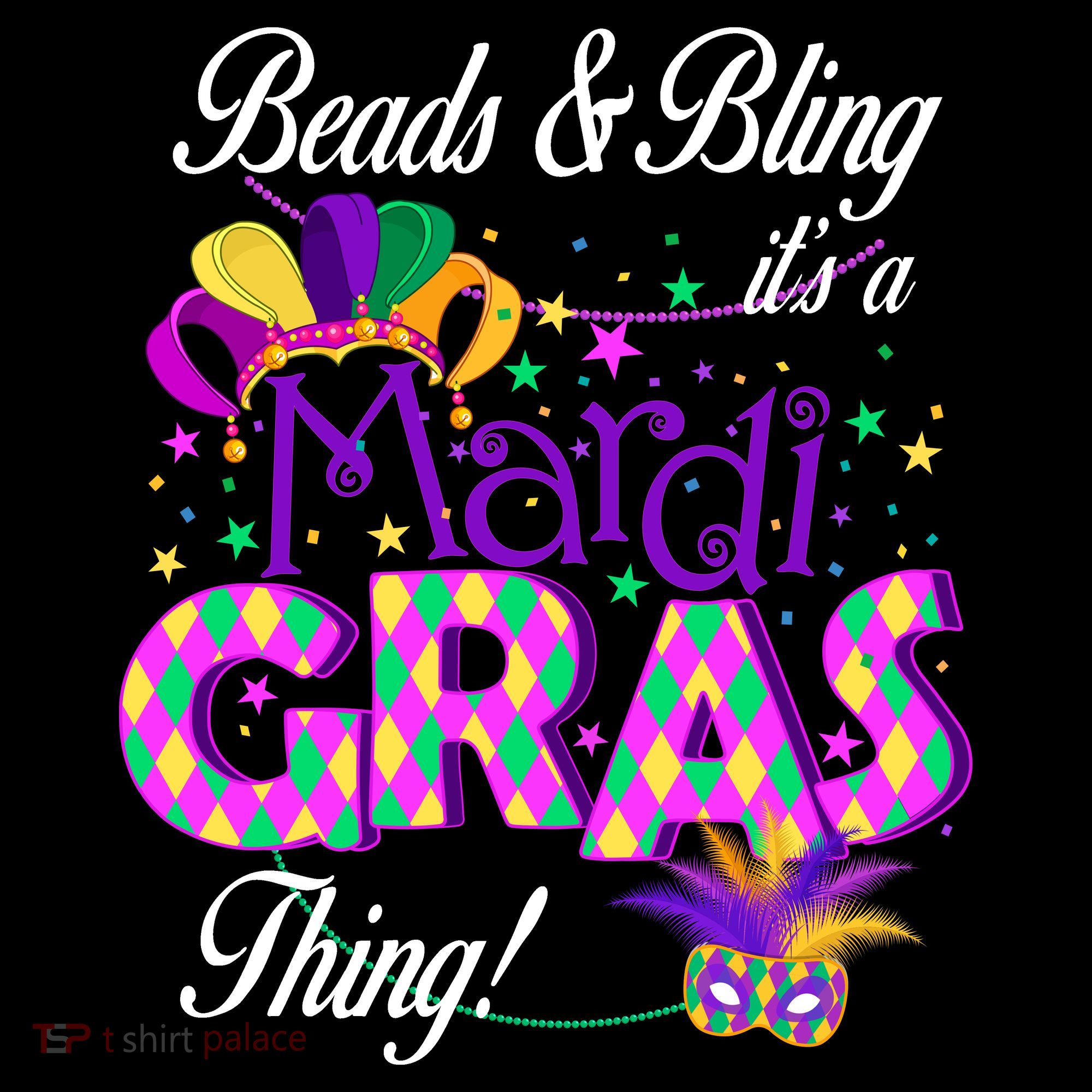 Beads & Bling It's A Mardi Gras Thing Bucket Hat