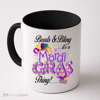 Beads & Bling It's A Mardi Gras Thing Coffee Mug thumb 0