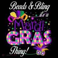 Beads & Bling It's A Mardi Gras Thing Coaster thumb 2