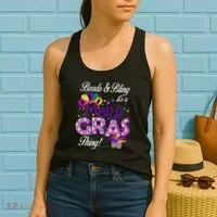 Beads & Bling It's A Mardi Gras Thing Women's Tank Top thumb 2