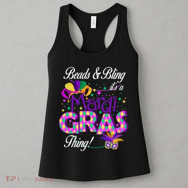 Beads & Bling It's A Mardi Gras Thing Women's Tank Top