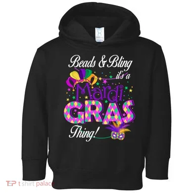 Beads & Bling It's A Mardi Gras Thing Toddler Hoodie