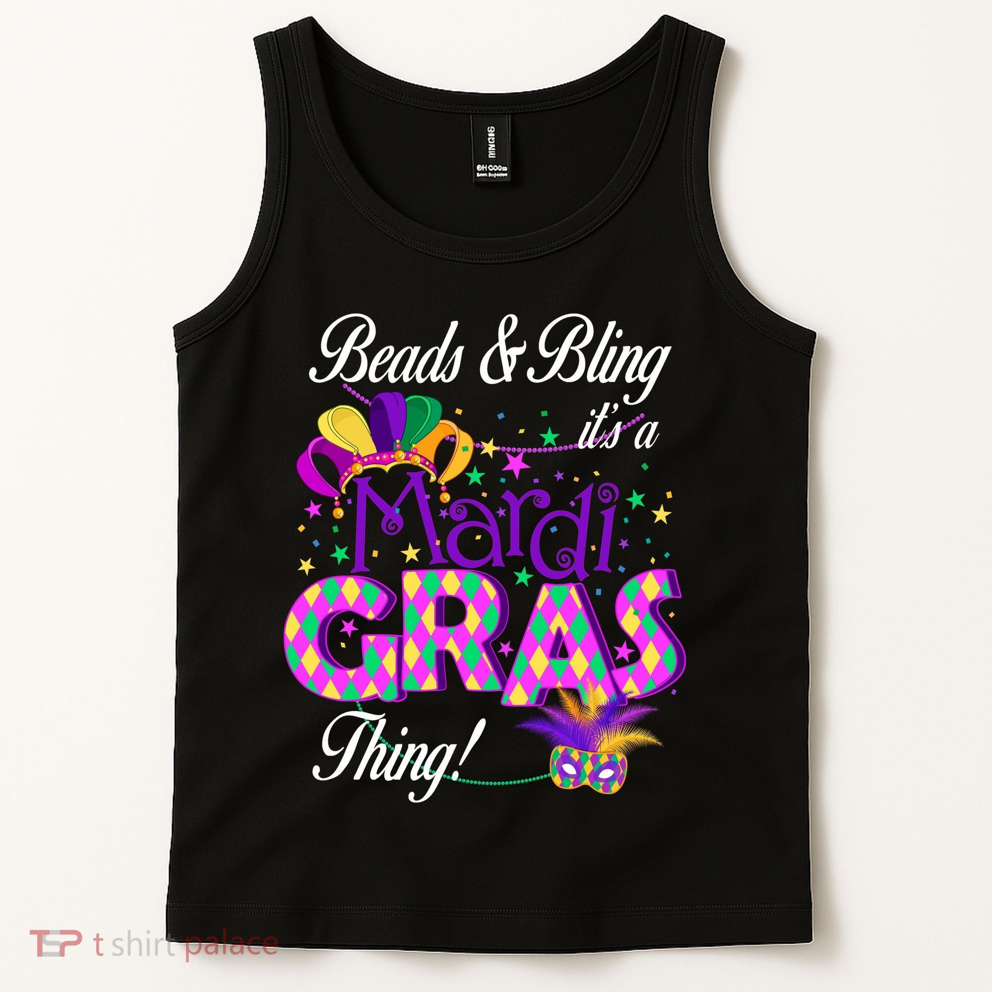 Beads & Bling It's A Mardi Gras Thing Tank Top