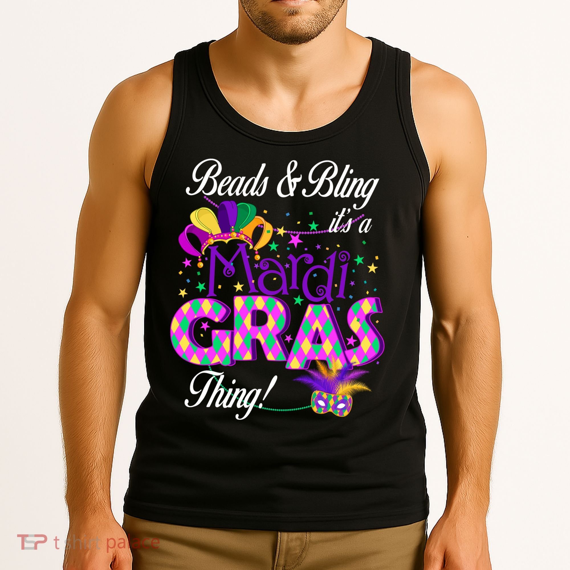 Beads & Bling It's A Mardi Gras Thing Tank Top