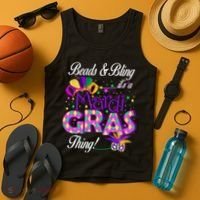 Beads & Bling It's A Mardi Gras Thing Tank Top thumb 4