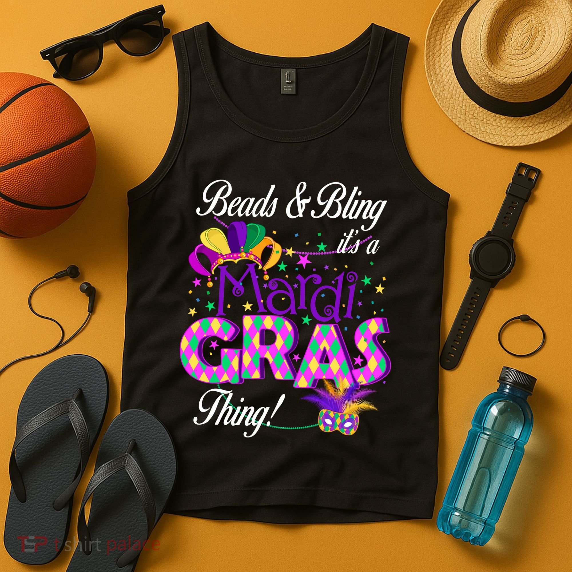 Beads & Bling It's A Mardi Gras Thing Tank Top