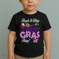 Beads & Bling It's A Mardi Gras Thing Toddler T-Shirt thumb 2