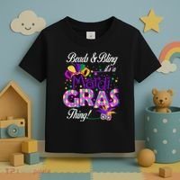 Beads & Bling It's A Mardi Gras Thing Toddler T-Shirt thumb 3