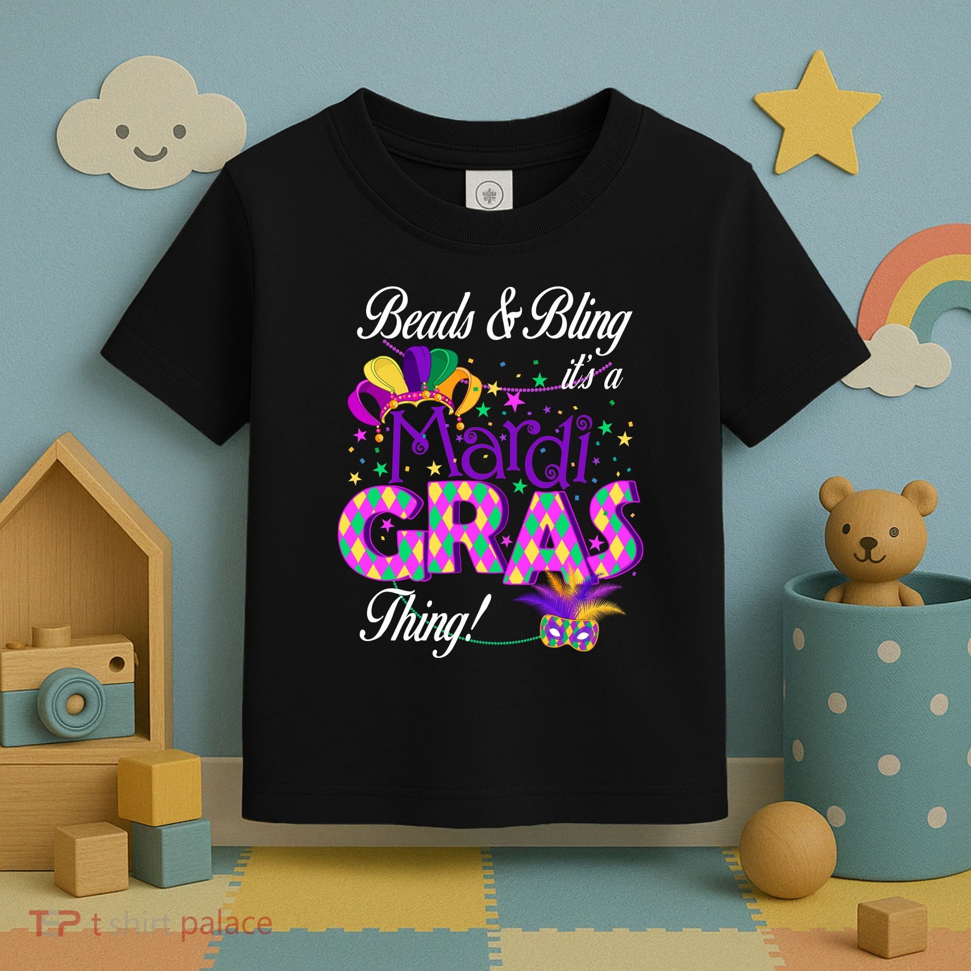 Beads & Bling It's A Mardi Gras Thing Toddler T-Shirt