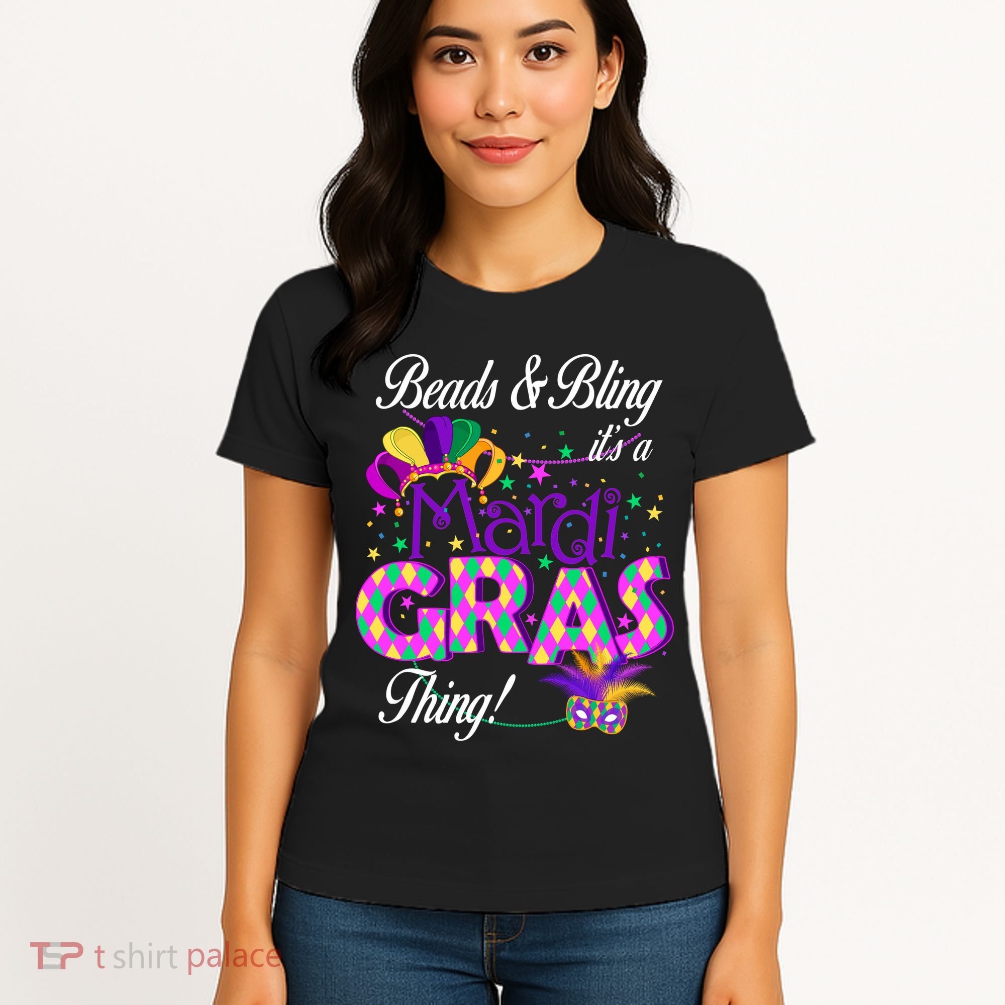 Beads & Bling It's A Mardi Gras Thing Women's T-Shirt