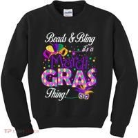 Beads & Bling It's A Mardi Gras Thing Kids Sweatshirt thumb 0