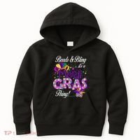 Beads & Bling It's A Mardi Gras Thing Kids Hoodie thumb 0