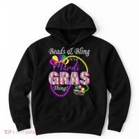 Beads and Bling it's a Mardi Gras Thing Hoodie thumb 0