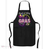 Beads and Bling it's a Mardi Gras Thing Apron thumb 0