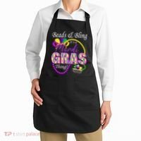 Beads and Bling it's a Mardi Gras Thing Apron thumb 2
