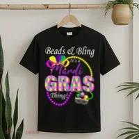 Beads and Bling it's a Mardi Gras Thing T-Shirt thumb 2