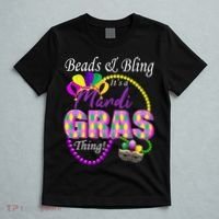 Beads and Bling it's a Mardi Gras Thing T-Shirt thumb 5