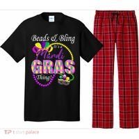 Beads and Bling it's a Mardi Gras Thing Pajama Set thumb 0