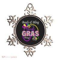 Beads and Bling it's a Mardi Gras Thing Ornament thumb 0