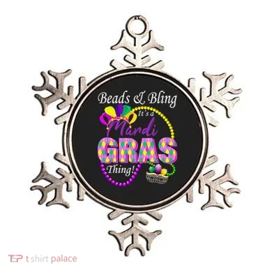 Beads and Bling it's a Mardi Gras Thing Ornament