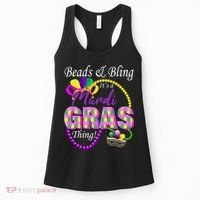 Beads and Bling it's a Mardi Gras Thing Women's Tank Top thumb 0