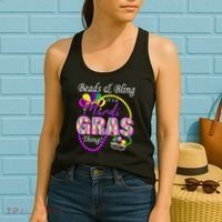 Beads and Bling it's a Mardi Gras Thing Women's Tank Top thumb 2