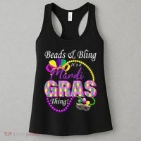 Beads and Bling it's a Mardi Gras Thing Women's Tank Top thumb 3