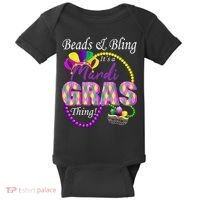 Beads and Bling it's a Mardi Gras Thing Baby Bodysuit thumb 0
