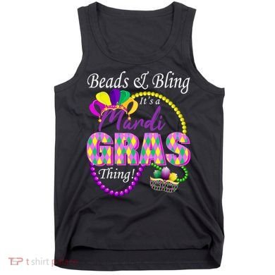 Beads and Bling it's a Mardi Gras Thing Tank Top