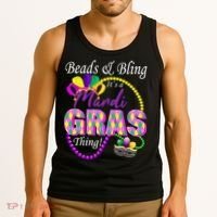 Beads and Bling it's a Mardi Gras Thing Tank Top thumb 3