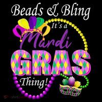 Beads and Bling it's a Mardi Gras Thing Toddler T-Shirt thumb 4