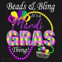 Beads and Bling it's a Mardi Gras Thing Toddler T-Shirt thumb 4
