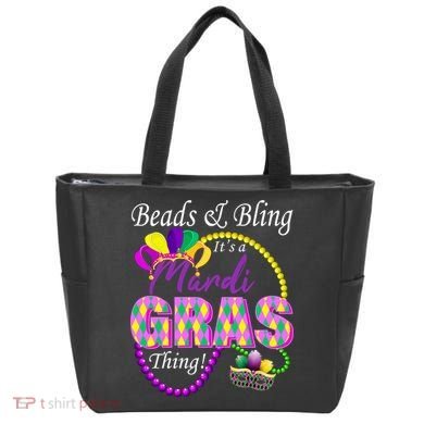 Beads and Bling it's a Mardi Gras Thing Tote Bag