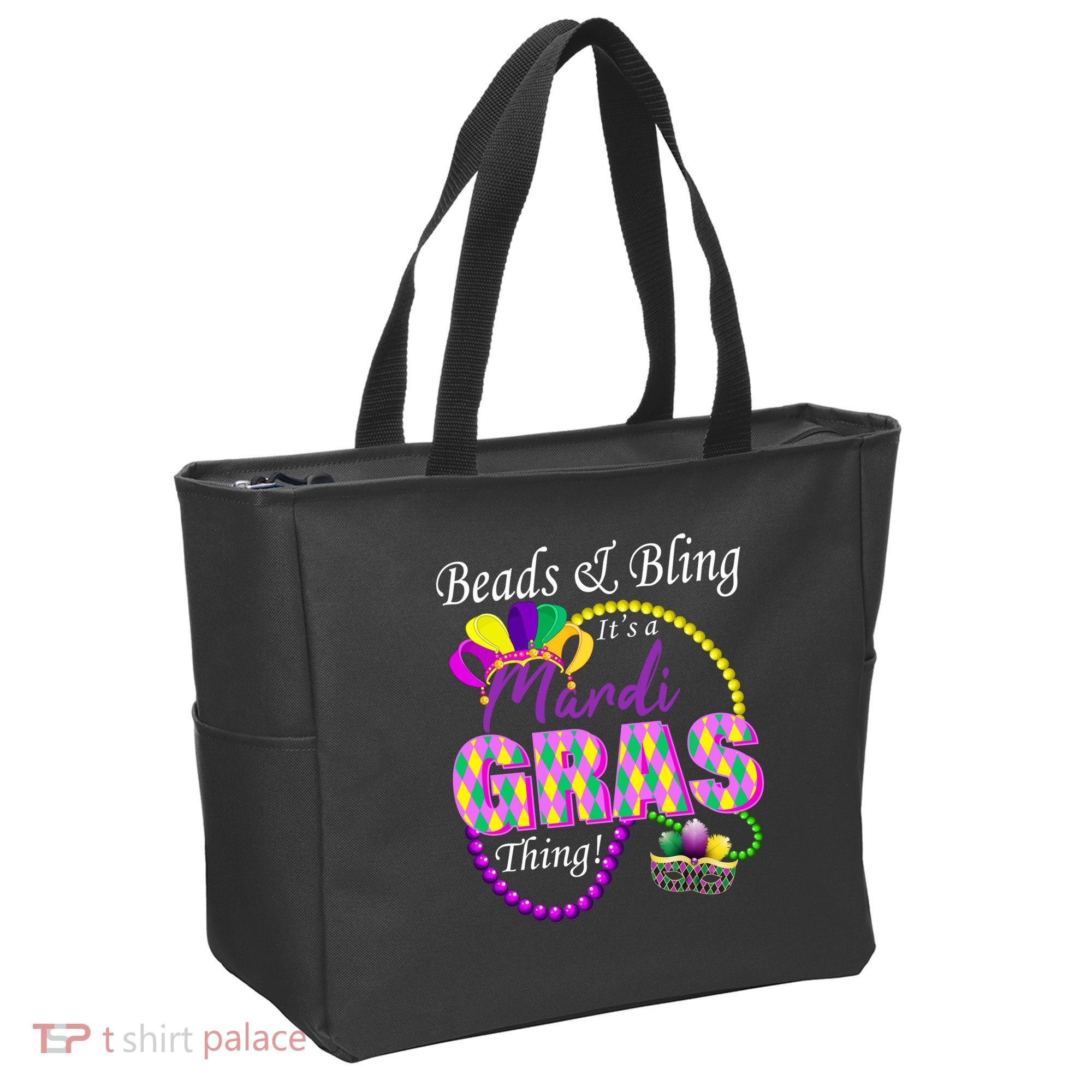 Beads and Bling it's a Mardi Gras Thing Tote Bag
