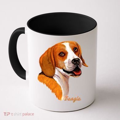 Beagle Dog Signature Portrait Coffee Mug