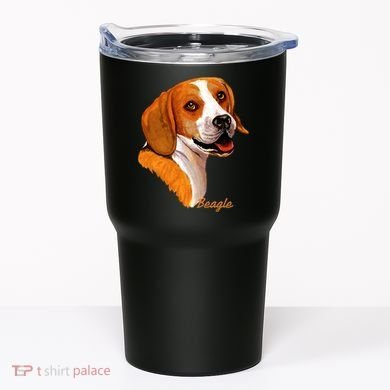 Beagle Dog Signature Portrait Tumbler