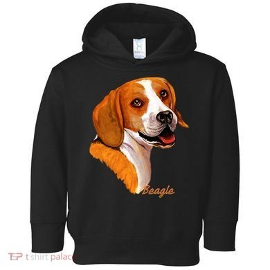 Beagle Dog Signature Portrait Toddler Hoodie