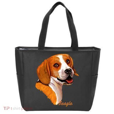 Beagle Dog Signature Portrait Tote Bag