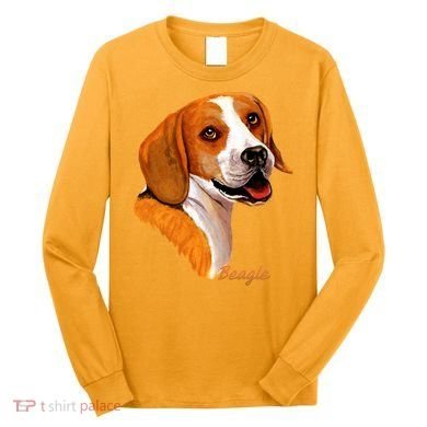 Beagle Dog Signature Portrait Long Sleeve Shirt