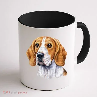 Beagle Face Coffee Mug back