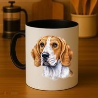 Beagle Face Coffee Mug thumb 4
